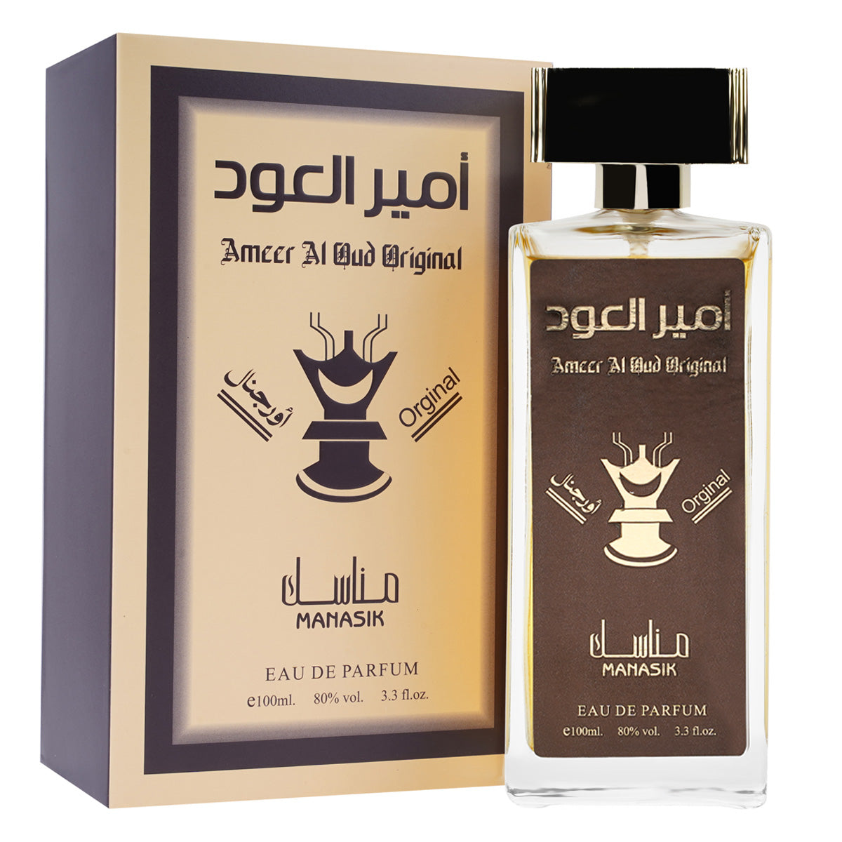 MANASIK Ameer Al Oud Original Premium Quality Long Lasting Eau De Parfum For Men