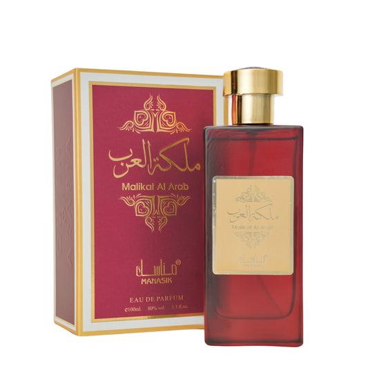 MANASIK Malikat Al Arab Red Premium Quality Long Lasting Perfume Edp 100 Ml For Men