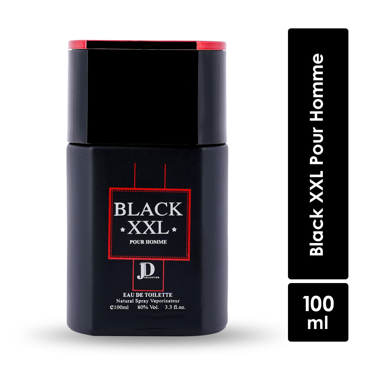 JD Collection Black XXL Premium Quality Long Lasting Eau De Parfum For Men