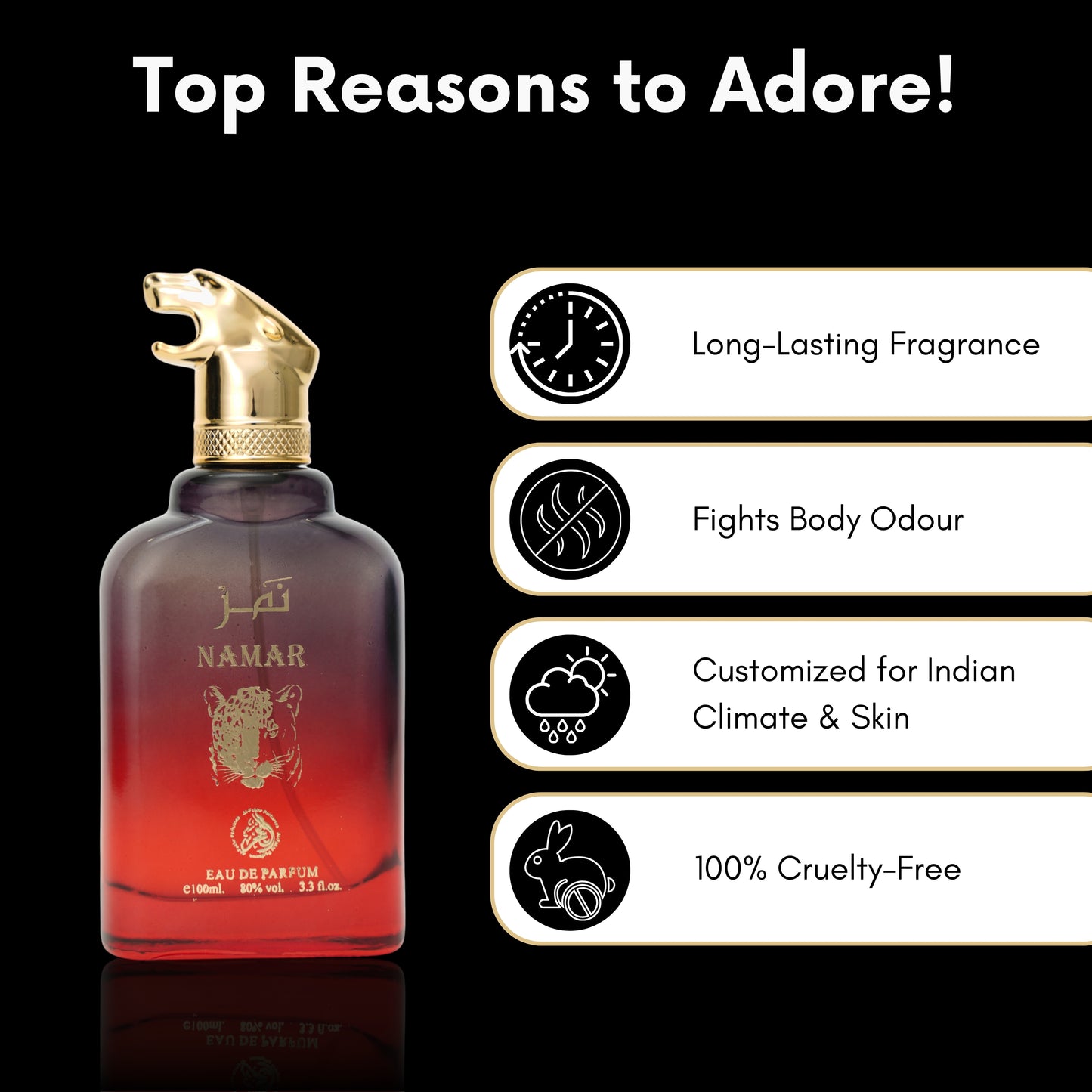 Al Fakhr Namar Premium Quality Long Lasting Eau De Parfum For Men