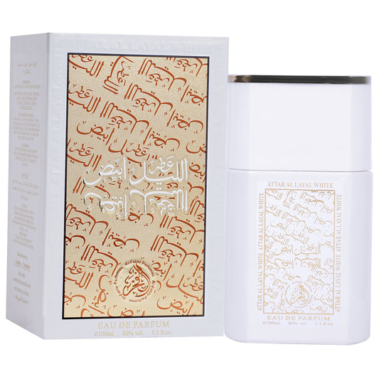 Al Fakhr Attar Al Layal White Premium Quality Long Lasting Eau De Parfum For Men