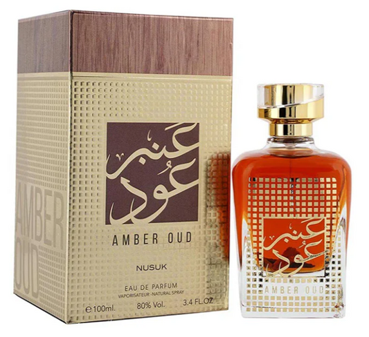 Nusuk Amber Oud Premium Quality Long Lasting Made In U.A.E Eau De Parfum For Men
